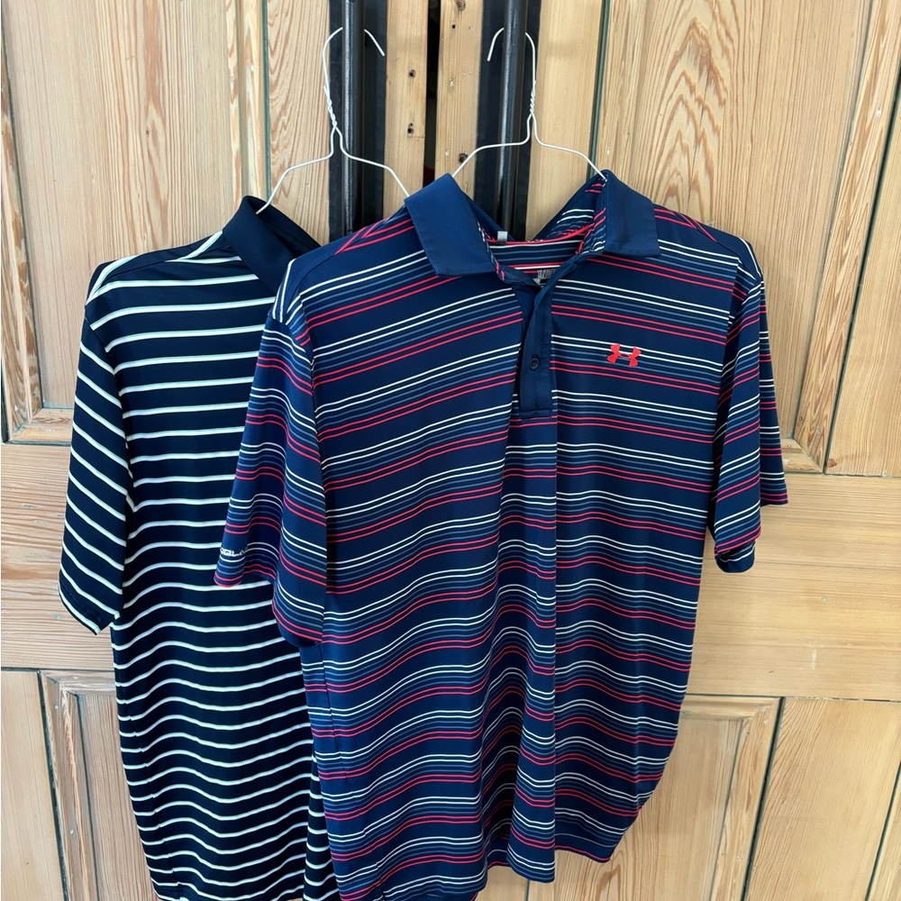 Under Armour Striped Polo Shirts men’s XL